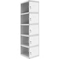  SIMON RACK  Vestiaire industriel 5 cases / 1 colonne module suivant en kit  VESTIAIRE, Vestiaire industriel 5 cases en kit RANGESTOCK