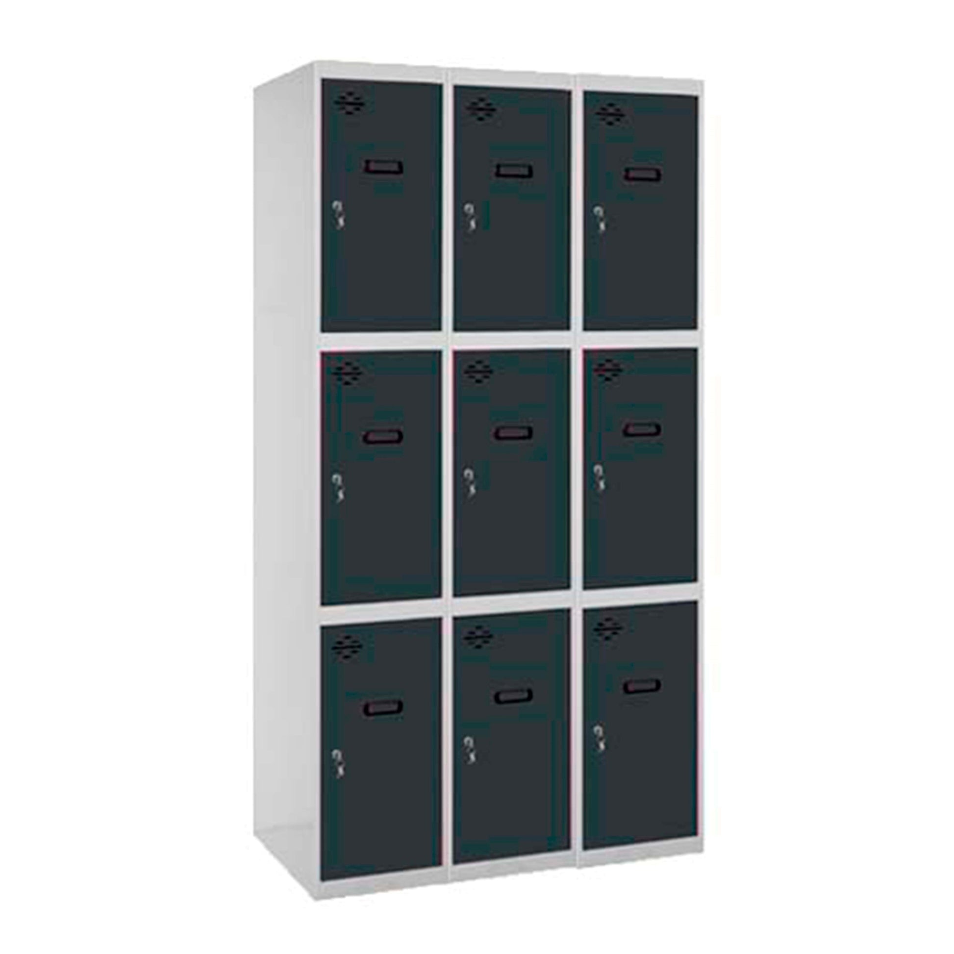 Vestiaire industriel 9 cases / 3 colonnes  VESTIAIRE, Vestiaire industriel 3 cases monobloc SIMON RACK RANGESTOCK