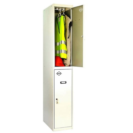  SIMON RACK  Vestiaire industriel bi place / 1 colonne  VESTIAIRE, Vestiaire industriel bi place monobloc RANGESTOCK