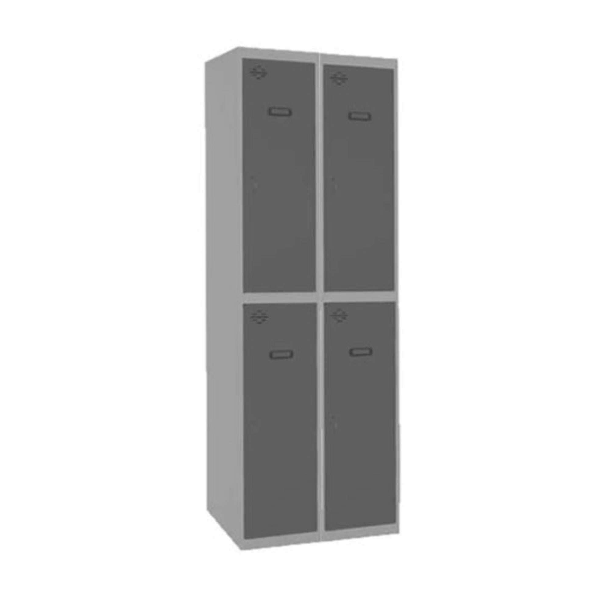 Vestiaire industriel bi place 4 cases / 2 colonnes  VESTIAIRE, Vestiaire industriel bi place monobloc SIMON RACK RANGESTOCK