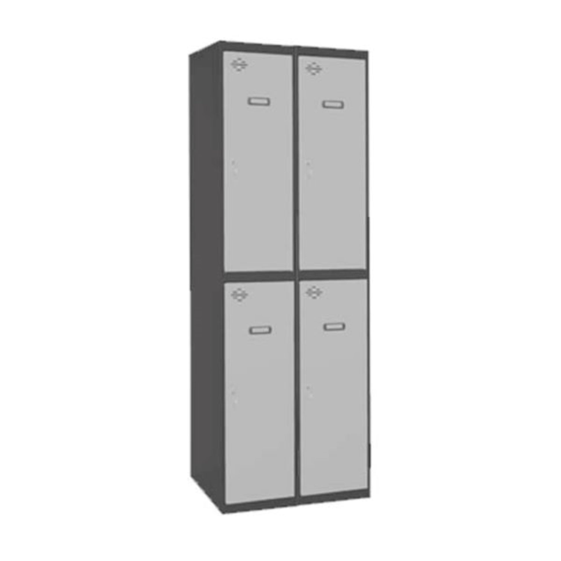 Vestiaire industriel bi place 4 cases / 2 colonnes en kit  VESTIAIRE, Vestiaire industriel bi place en kit SIMON RACK RANGESTOCK