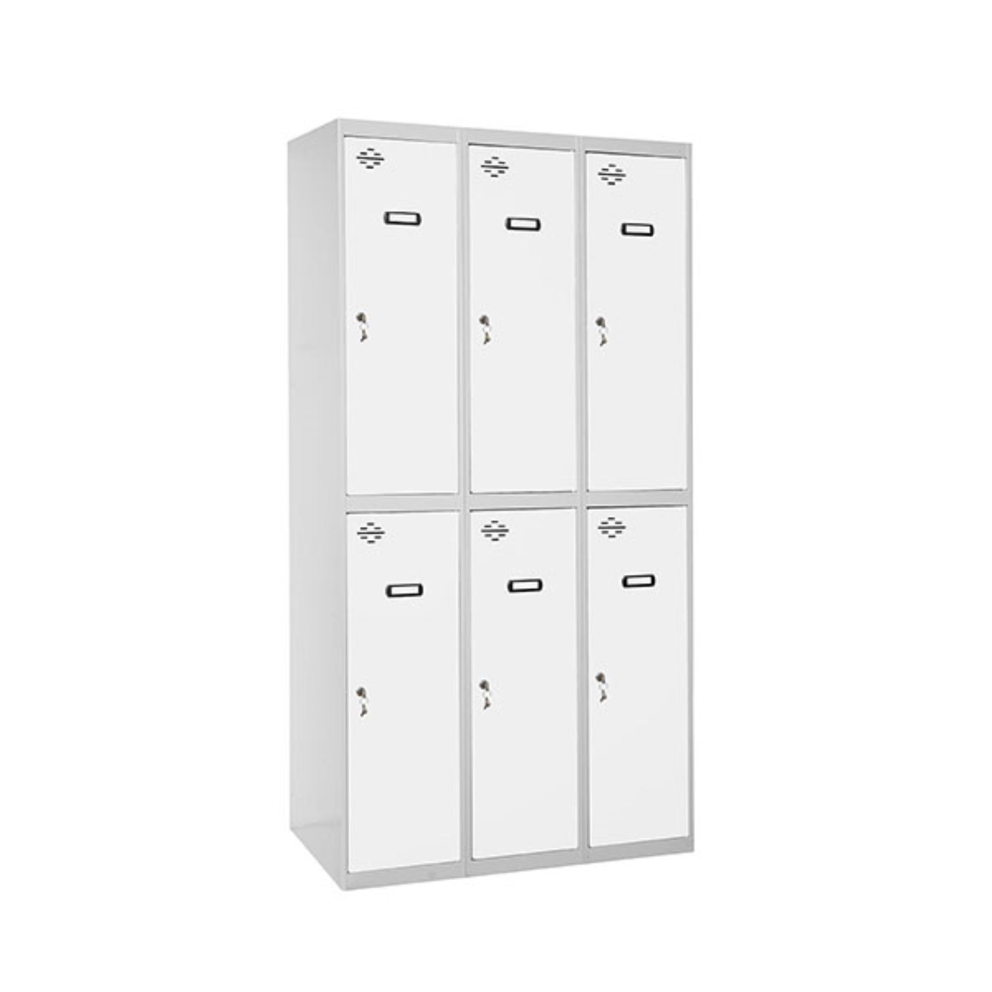 Vestiaire industriel bi place 6 cases / 3 colonnes en kit  VESTIAIRE, Vestiaire industriel bi place en kit SIMON RACK RANGESTOCK