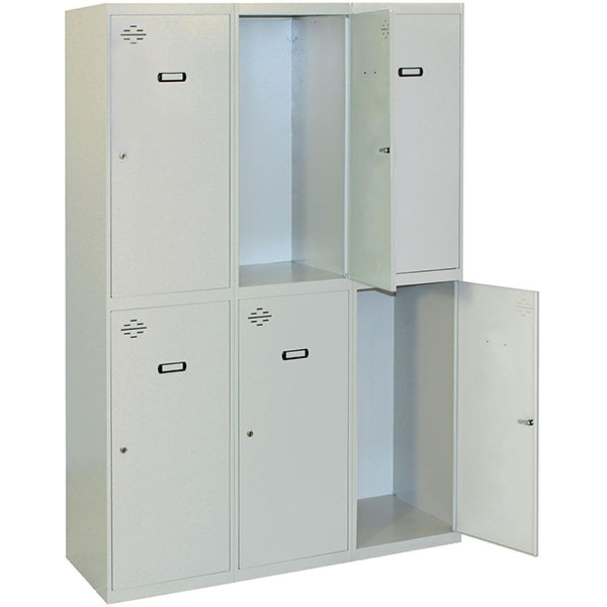 Vestiaire industriel bi place 6 cases / 3 colonnes en kit  VESTIAIRE, Vestiaire industriel bi place en kit SIMON RACK RANGESTOCK