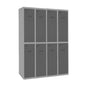 Vestiaire industriel bi place 8 cases / 4 colonnes  VESTIAIRE, Vestiaire industriel bi place monobloc SIMON RACK RANGESTOCK