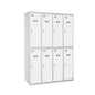 Vestiaire industriel bi place 8 cases / 4 colonnes  VESTIAIRE, Vestiaire industriel bi place monobloc SIMON RACK RANGESTOCK