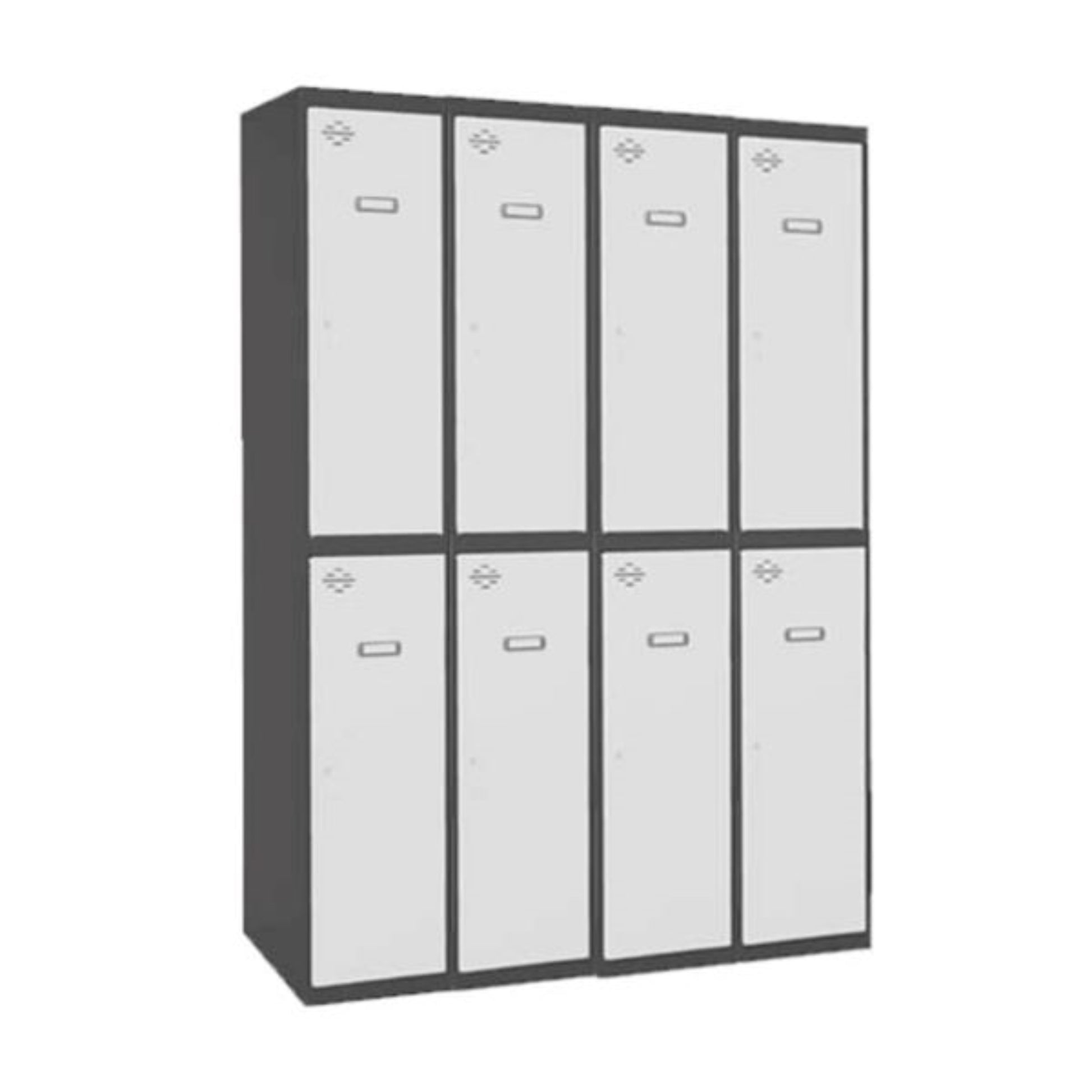 Vestiaire industriel bi place 8 cases / 4 colonnes  en kit  VESTIAIRE, Vestiaire industriel bi place en kit SIMON RACK RANGESTOCK