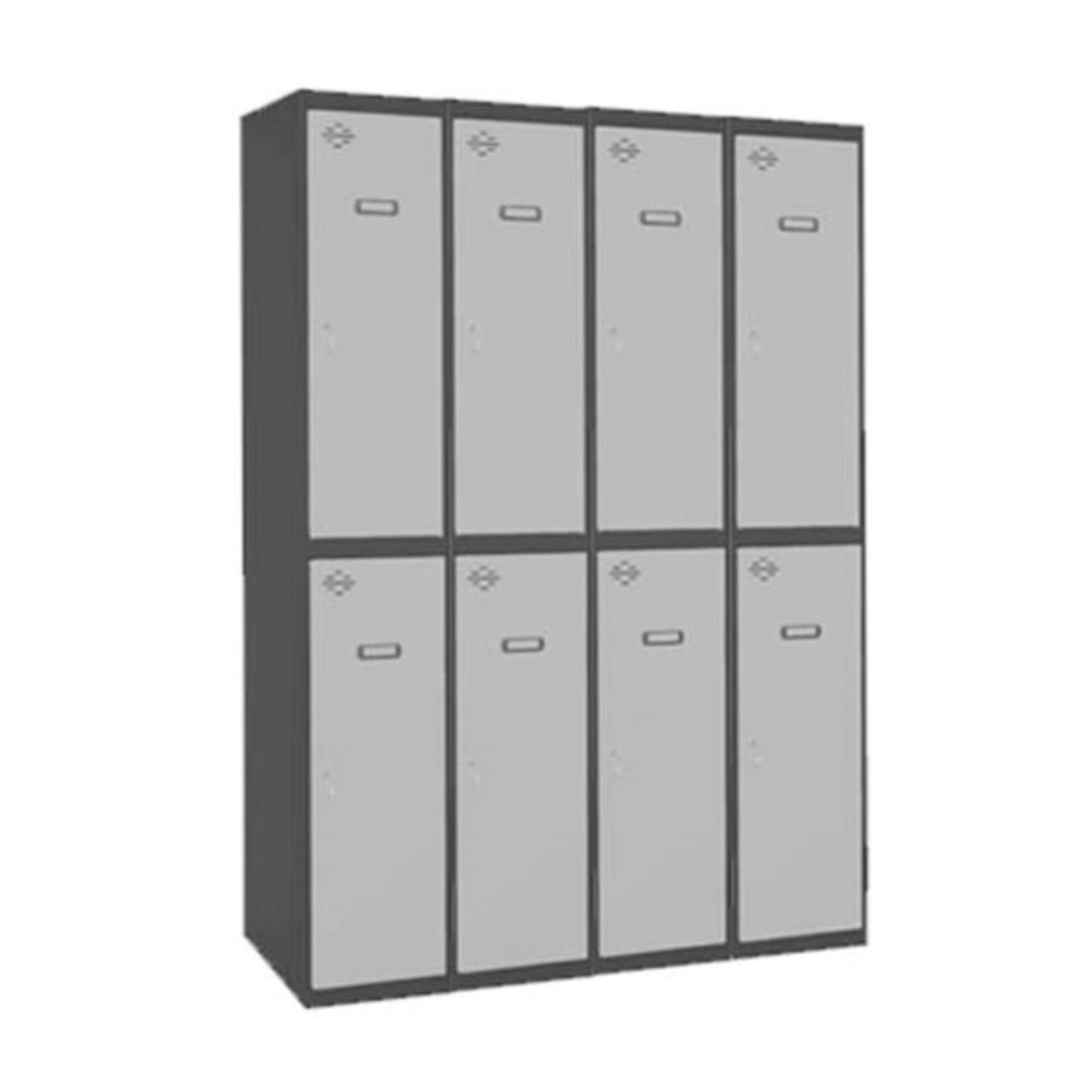 Vestiaire industriel bi place 8 cases / 4 colonnes  en kit  VESTIAIRE, Vestiaire industriel bi place en kit SIMON RACK RANGESTOCK