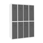 Vestiaire industriel bi place 8 cases / 4 colonnes  en kit  VESTIAIRE, Vestiaire industriel bi place en kit SIMON RACK RANGESTOCK